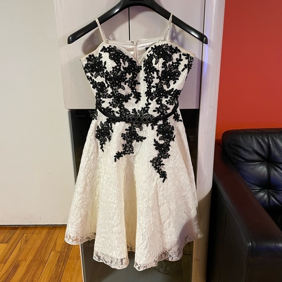 Le Château black and white lace dress size small - Picture 1 of 8